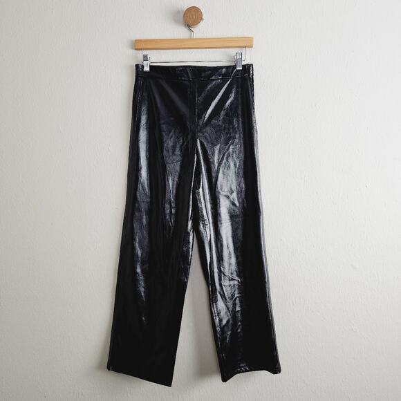 NWT Blank NYC The Baxter Black Faux Leather Ankle Pants High Rise 26 - Picture 5 of 14